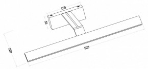 Подсветка для зеркала Maytoni Decart MIR010WL-L12B4K в Губкинском - gubkinskiy.mebel24.online | фото 3