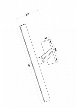Подсветка для зеркала Maytoni Decart MIR010WL-L12W4K в Губкинском - gubkinskiy.mebel24.online | фото 3
