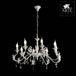 Подвесная люстра Arte Lamp Angelina A5349LM-8WH в Губкинском - gubkinskiy.mebel24.online | фото 2