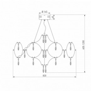 Подвесная люстра Bogate-s Tense 443/1 в Губкинском - gubkinskiy.mebel24.online | фото 7