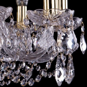 Подвесная люстра Bohemia Ivele Crystal 1402 1402/10/240/G/Leafs в Губкинском - gubkinskiy.mebel24.online | фото 3