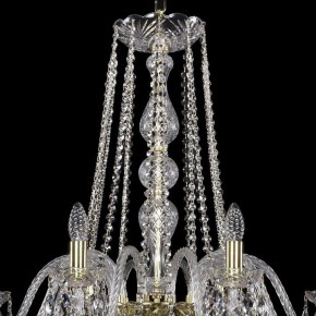 Подвесная люстра Bohemia Ivele Crystal 1402 1402/10/360/G в Губкинском - gubkinskiy.mebel24.online | фото 4