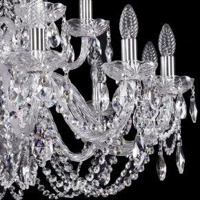 Подвесная люстра Bohemia Ivele Crystal 1402 1402/12+6/300/2d/Ni в Губкинском - gubkinskiy.mebel24.online | фото 2