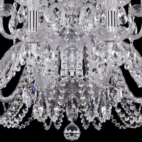 Подвесная люстра Bohemia Ivele Crystal 1402 1402/12+6/300/2d/Ni в Губкинском - gubkinskiy.mebel24.online | фото 3