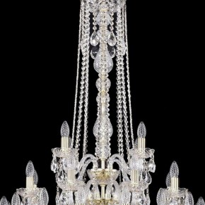 Подвесная люстра Bohemia Ivele Crystal 1402 1402/16+8+4/300/h-123/3d/G в Губкинском - gubkinskiy.mebel24.online | фото 4