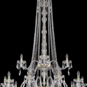 Подвесная люстра Bohemia Ivele Crystal 1402 1402/20+10+5/530/h-206/3d/G в Губкинском - gubkinskiy.mebel24.online | фото 4