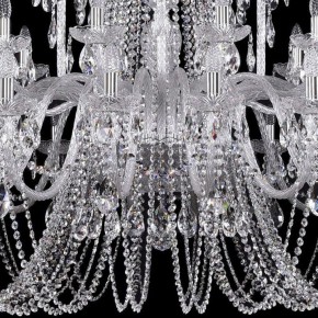 Подвесная люстра Bohemia Ivele Crystal 1402 1402/20+10+5/530/XL-165/Ni в Губкинском - gubkinskiy.mebel24.online | фото 3