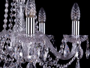 Подвесная люстра Bohemia Ivele Crystal 1402 1402/5/160/Ni в Губкинском - gubkinskiy.mebel24.online | фото 3
