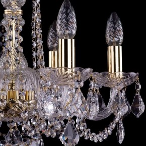 Подвесная люстра Bohemia Ivele Crystal 1402 1402/6/160/G/Leafs в Губкинском - gubkinskiy.mebel24.online | фото 2