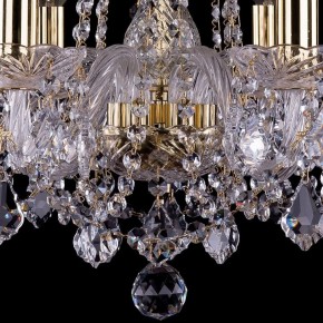 Подвесная люстра Bohemia Ivele Crystal 1402 1402/6/160/G/Leafs в Губкинском - gubkinskiy.mebel24.online | фото 3