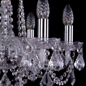 Подвесная люстра Bohemia Ivele Crystal 1402 1402/6/160/Ni/Leafs в Губкинском - gubkinskiy.mebel24.online | фото 2