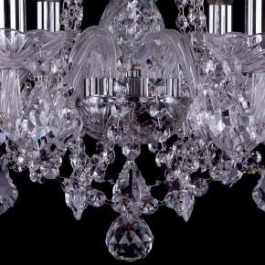 Подвесная люстра Bohemia Ivele Crystal 1402 1402/6/160/Ni/Leafs в Губкинском - gubkinskiy.mebel24.online | фото 3