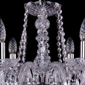 Подвесная люстра Bohemia Ivele Crystal 1402 1402/6/195/Ni в Губкинском - gubkinskiy.mebel24.online | фото 5