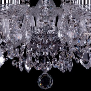 Подвесная люстра Bohemia Ivele Crystal 1402 1402/8/195/Ni/Leafs в Губкинском - gubkinskiy.mebel24.online | фото 3