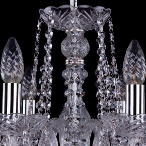 Подвесная люстра Bohemia Ivele Crystal 1402 1402/8/195/Ni/Leafs в Губкинском - gubkinskiy.mebel24.online | фото 4