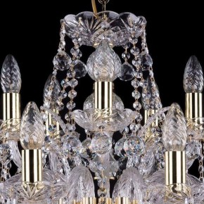 Подвесная люстра Bohemia Ivele Crystal 1411 1411/10+5/240/G/Balls в Губкинском - gubkinskiy.mebel24.online | фото 4