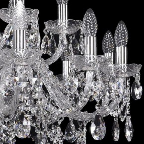 Подвесная люстра Bohemia Ivele Crystal 1411 1411/12+6/300/Ni в Губкинском - gubkinskiy.mebel24.online | фото 2