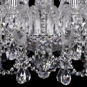 Подвесная люстра Bohemia Ivele Crystal 1411 1411/12+6/300/Ni в Губкинском - gubkinskiy.mebel24.online | фото 3
