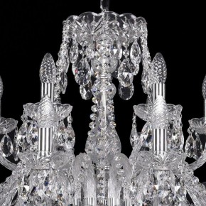 Подвесная люстра Bohemia Ivele Crystal 1411 1411/12+6/300/Ni в Губкинском - gubkinskiy.mebel24.online | фото 4