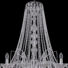 Подвесная люстра Bohemia Ivele Crystal 1411 1411/18/400/h-113/Ni в Губкинском - gubkinskiy.mebel24.online | фото 4