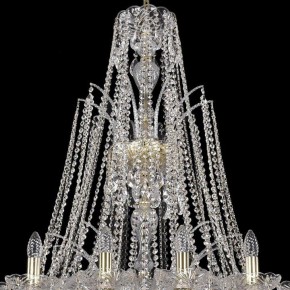 Подвесная люстра Bohemia Ivele Crystal 1411 1411/20/400/XL-120/G в Губкинском - gubkinskiy.mebel24.online | фото 4