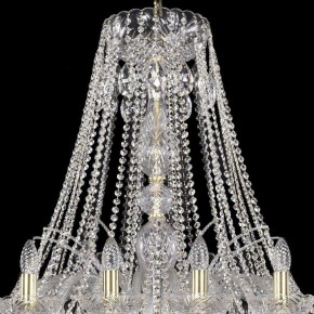 Подвесная люстра Bohemia Ivele Crystal 1411 1411/24/460/G в Губкинском - gubkinskiy.mebel24.online | фото 4