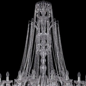 Подвесная люстра Bohemia Ivele Crystal 1411 1411/24/530/XL-163/Ni в Губкинском - gubkinskiy.mebel24.online | фото 4