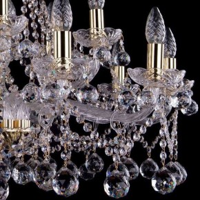 Подвесная люстра Bohemia Ivele Crystal 1413 1413/10+5/300/G/Balls в Губкинском - gubkinskiy.mebel24.online | фото 3