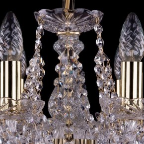 Подвесная люстра Bohemia Ivele Crystal 1413 1413/6/141/G/Leafs в Губкинском - gubkinskiy.mebel24.online | фото 4