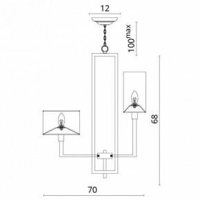 Подвесная люстра Divinare Porta 5933/01 LM-8 в Губкинском - gubkinskiy.mebel24.online | фото 5