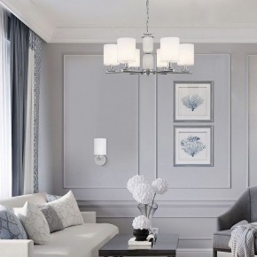 Подвесная люстра Eurosvet Caprera 60146/8 никель в Губкинском - gubkinskiy.mebel24.online | фото 4