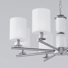 Подвесная люстра Eurosvet Caprera 60146/8 никель в Губкинском - gubkinskiy.mebel24.online | фото 6