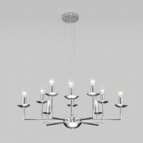 Подвесная люстра Eurosvet Cariso 60150/10 хром в Губкинском - gubkinskiy.mebel24.online | фото 4
