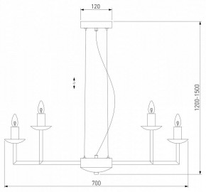 Подвесная люстра Eurosvet Cariso 60150/10 хром в Губкинском - gubkinskiy.mebel24.online | фото 5