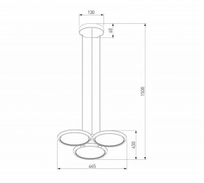 Подвесная люстра Eurosvet Crespella 90034/3 золото в Губкинском - gubkinskiy.mebel24.online | фото 5