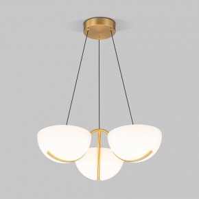 Подвесная люстра Eurosvet Emisfero 50083/3 LED золото в Губкинском - gubkinskiy.mebel24.online | фото 2
