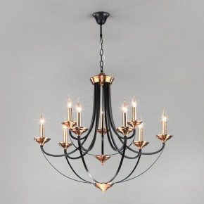 Подвесная люстра Eurosvet Lazzaro 60098/9 черный в Губкинском - gubkinskiy.mebel24.online | фото 2