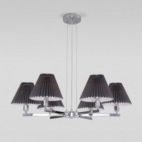 Подвесная люстра Eurosvet Peony 60136/6 хром/графит в Губкинском - gubkinskiy.mebel24.online | фото 2
