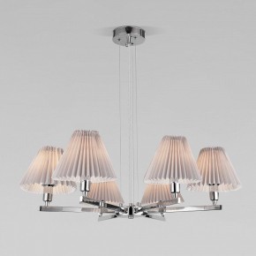 Подвесная люстра Eurosvet Peony 60136/6 хром/серый в Губкинском - gubkinskiy.mebel24.online | фото 3