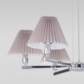 Подвесная люстра Eurosvet Peony 60136/6 хром/серый в Губкинском - gubkinskiy.mebel24.online | фото 6