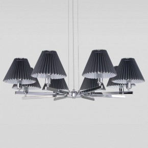 Подвесная люстра Eurosvet Peony 60136/8 хром/графит в Губкинском - gubkinskiy.mebel24.online | фото 2