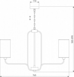 Подвесная люстра Eurosvet Purezza 60128/6 хром в Губкинском - gubkinskiy.mebel24.online | фото 4