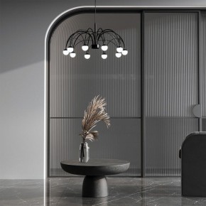 Подвесная люстра Eurosvet Ragno 90034/10 LED черный в Губкинском - gubkinskiy.mebel24.online | фото 4