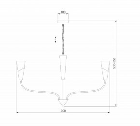 Подвесная люстра Eurosvet Rhyton 60167/8 никель в Губкинском - gubkinskiy.mebel24.online | фото 6