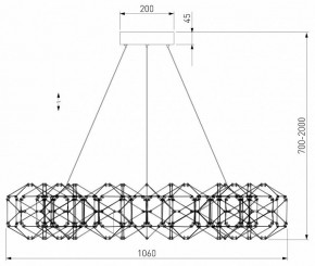 Подвесная люстра Eurosvet Uma 90369/15 медь в Губкинском - gubkinskiy.mebel24.online | фото 4