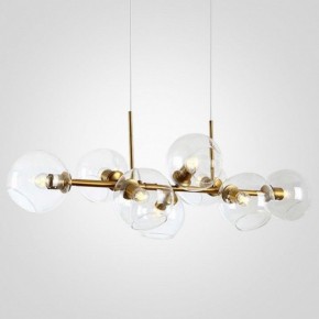 Подвесная люстра Imperiumloft Staggered Glass Chandelier 8 40.2211 в Губкинском - gubkinskiy.mebel24.online | фото