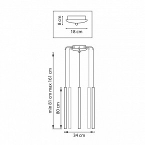 Подвесная люстра Lightstar Tubo L5T747443 в Губкинском - gubkinskiy.mebel24.online | фото 3