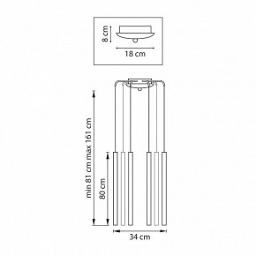 Подвесная люстра Lightstar Tubo L8T747443 в Губкинском - gubkinskiy.mebel24.online | фото 3