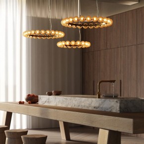 Подвесная люстра Maytoni Ambre MOD331PL-L42BS3K в Губкинском - gubkinskiy.mebel24.online | фото 3