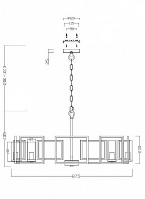 Подвесная люстра Maytoni Bowi H009PL-08G в Губкинском - gubkinskiy.mebel24.online | фото 4